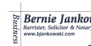 Bernie Jankowski, Barrie, lawyers, real estate, mortgages